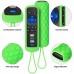 (Pack of 2) Remote Control Cover for Roku Remote, Remote Case for All Roku TV Remote/TCL Roku TV Remote Silicone Protective Sleeve Skin Glow in The Dark(Green/Blue)