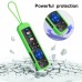 (Pack of 2) Remote Control Cover for Roku Remote, Remote Case for All Roku TV Remote/TCL Roku TV Remote Silicone Protective Sleeve Skin Glow in The Dark(Green/Blue)
